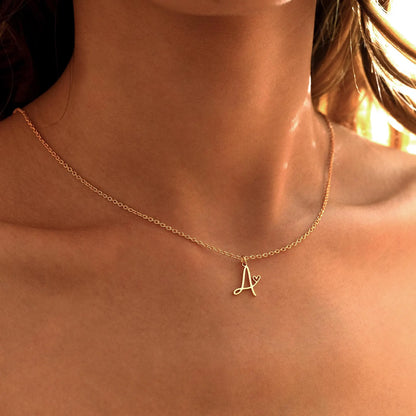 Initial Heart Necklace l LAST CHANCE
