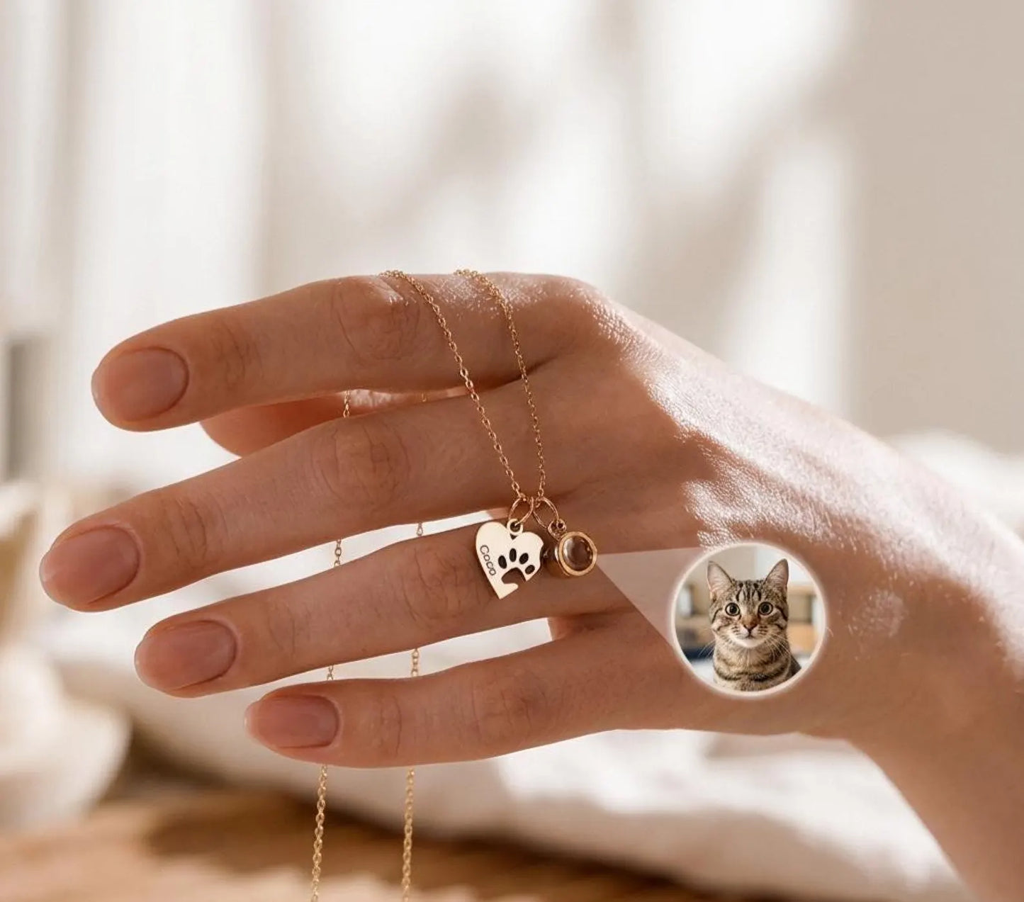 Pet Memorial Photo Necklace l LAST CHANCE