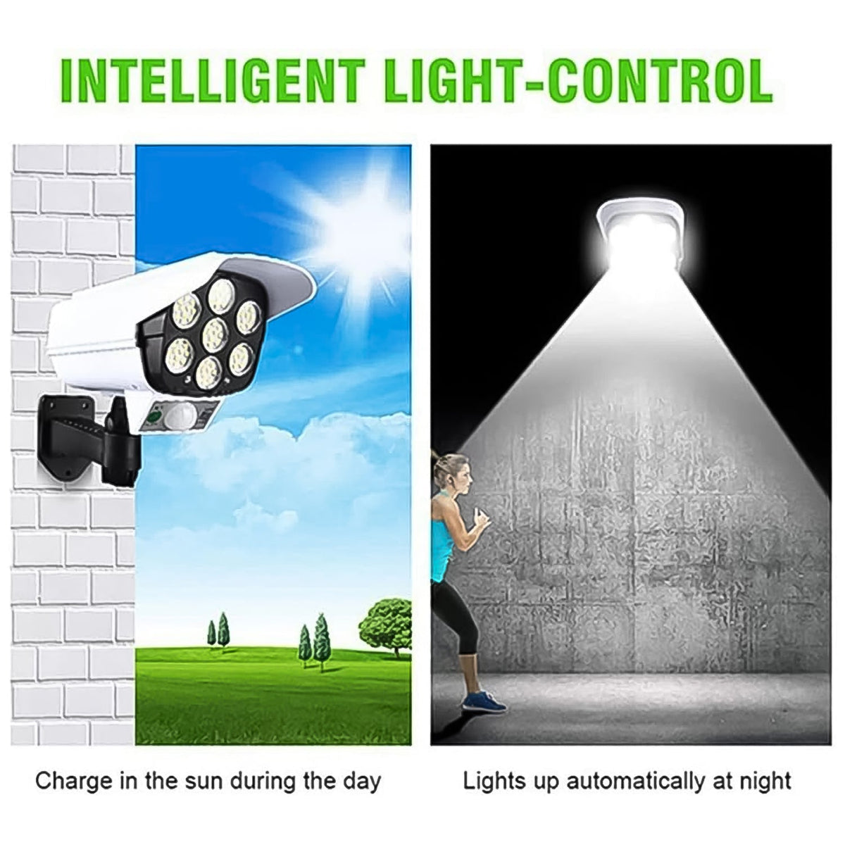 Solar Powered Outdoor Light Day and Night