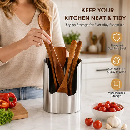 SteelNest – Stainless Steel Utensil Organizer